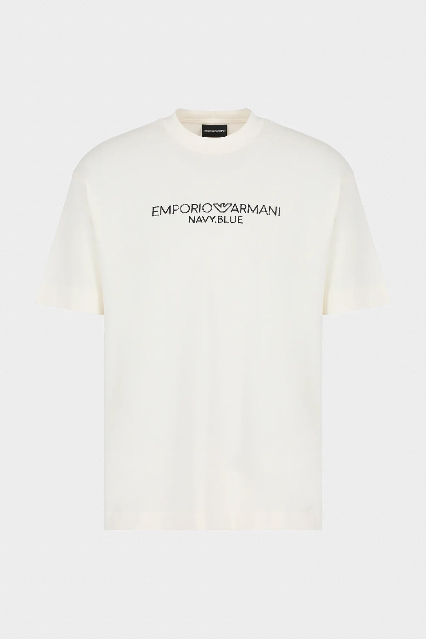 Молочная футболка Emporio Armani